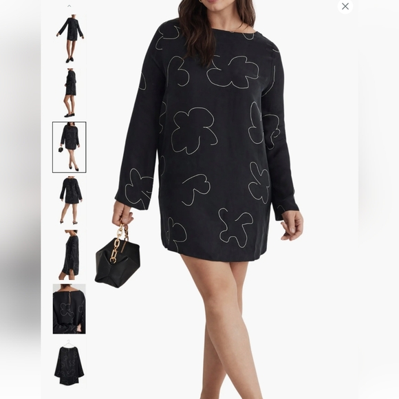 MADEWELL Erika Dress Shift Mini Dress Floral - Picture 3 of 8